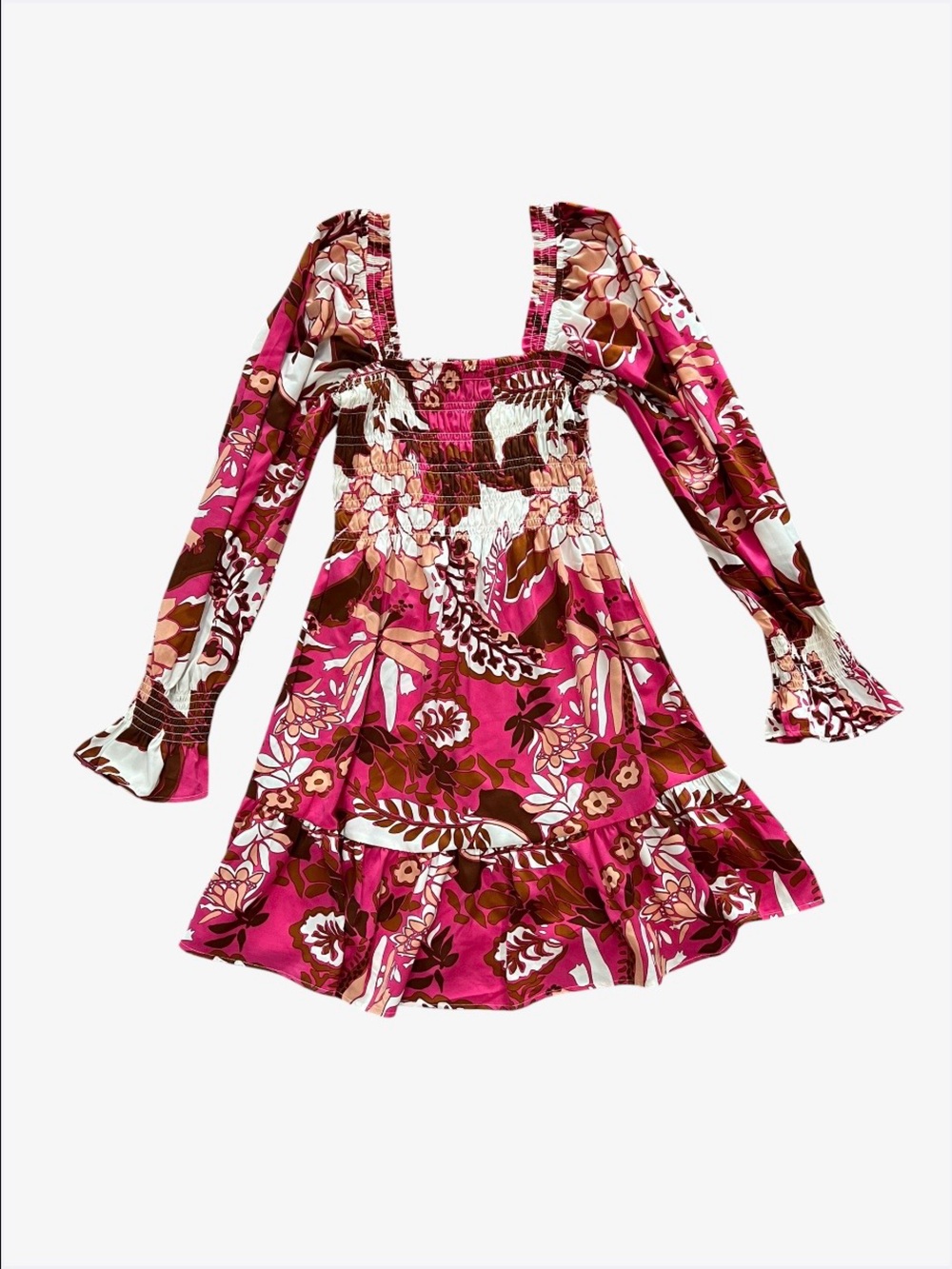 Bright Pink Floral Sundress
